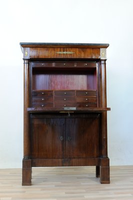 19th Century Empire Mahogany Secretaire-GAP-659008