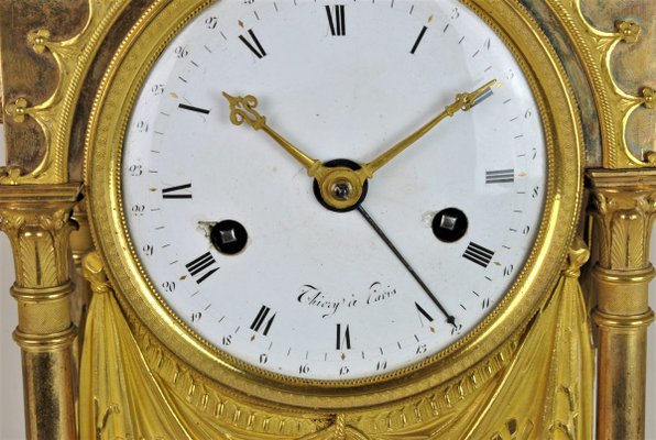 19th Century Empire Period Gilt Bronze Clock-SYQ-910298