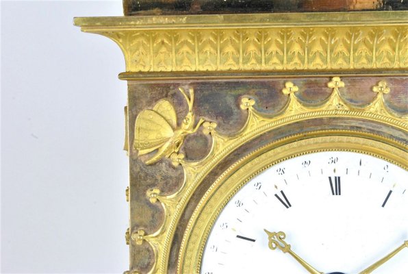 19th Century Empire Period Gilt Bronze Clock-SYQ-910298