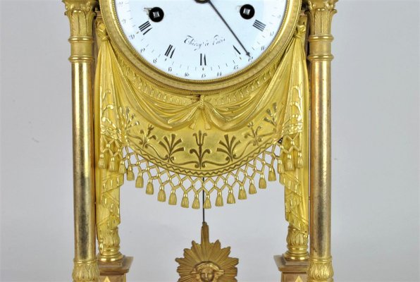 19th Century Empire Period Gilt Bronze Clock-SYQ-910298