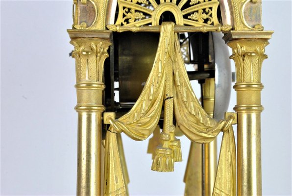 19th Century Empire Period Gilt Bronze Clock-SYQ-910298