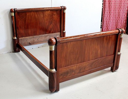 19th Century Empire Style Mahogany Bed-RVK-903402