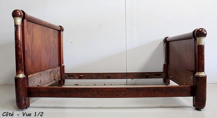 19th Century Empire Style Mahogany Bed-RVK-903402