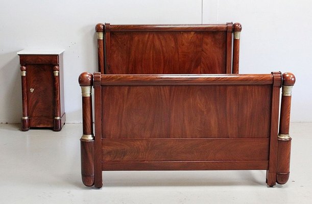 19th Century Empire Style Mahogany Bed-RVK-903402