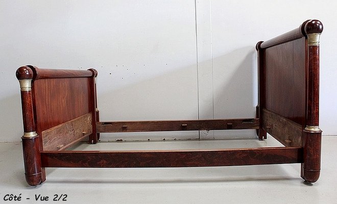 19th Century Empire Style Mahogany Bed-RVK-903402