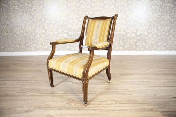 19th Century English Armchairs in Sheraton Style, Set of 2-CYY-2031349