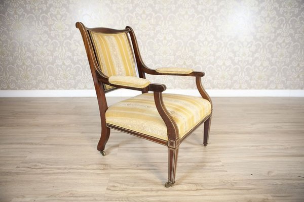 19th Century English Armchairs in Sheraton Style, Set of 2-CYY-2031349