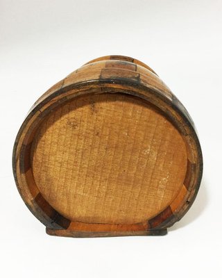 19th Century English Barrel Shaped Wall Mounted Salt Box-UCH-1224460