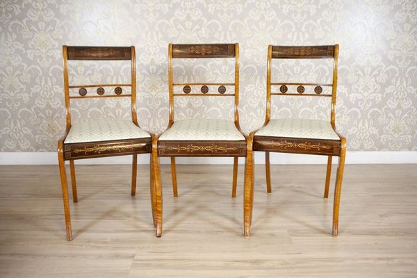 19th Century English Chairs in Sheraton Style, Set of 5-CYY-2032314