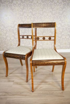 19th Century English Chairs in Sheraton Style, Set of 5-CYY-2032314