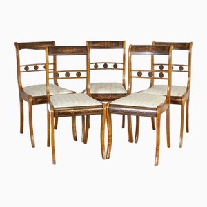 19th Century English Chairs in Sheraton Style, Set of 5-CYY-2032314