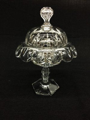 19th Century English Crystal Lidded Coupe-UCH-1224689