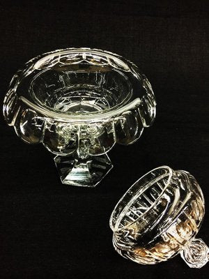 19th Century English Crystal Lidded Coupe-UCH-1224689