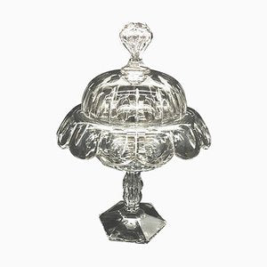 19th Century English Crystal Lidded Coupe-UCH-1224689