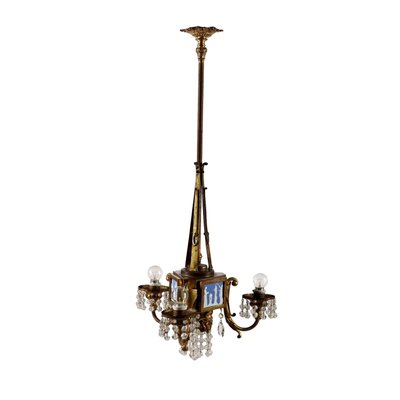 19th Century English Glass Chandelier-VMM-1348461