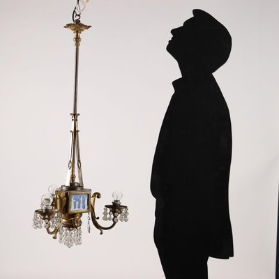 19th Century English Glass Chandelier-VMM-1348461