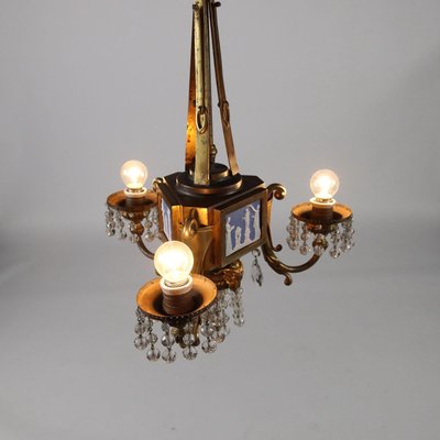 19th Century English Glass Chandelier-VMM-1348461