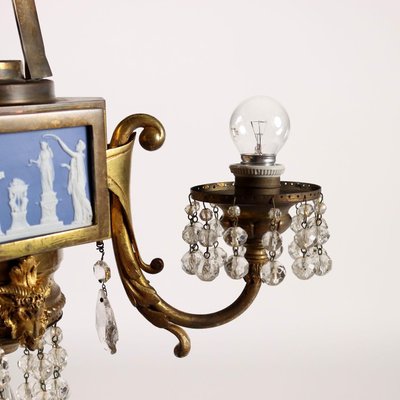 19th Century English Glass Chandelier-VMM-1348461