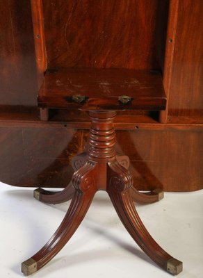 19th-Century English Regency Mahogany Breakfast or Dining Table-MBH-1031582