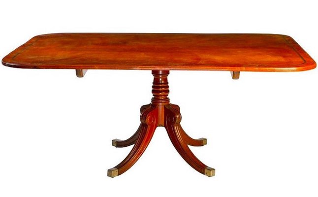 19th-Century English Regency Mahogany Breakfast or Dining Table-MBH-1031582