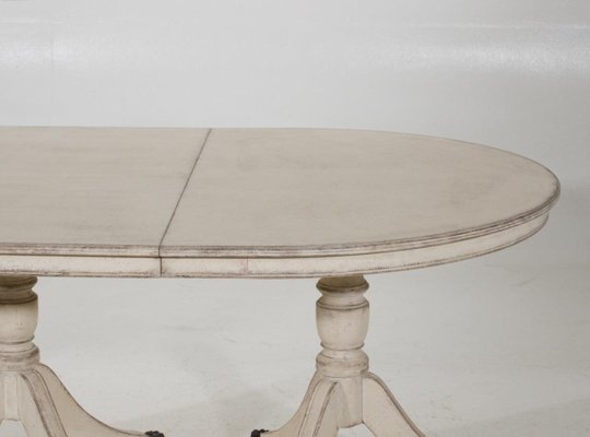 19th Century European 3-Pillar Table with Bronze Feets-SA-1289334