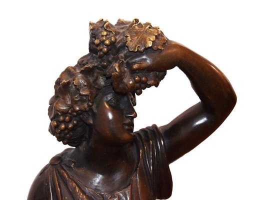 19th-Century Follower of Bacchus Bronze Sculpture-ZCI-752775