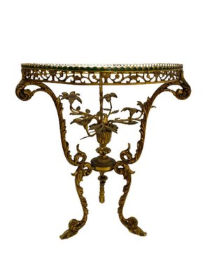 19th Century French 3 Legged Bronze Side Table-UCH-1224166