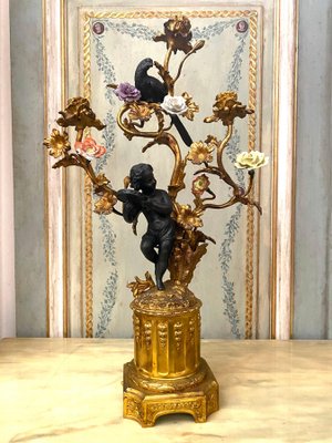 19th Century French Bronze and Gilt Candelabras, Set of 2-MBH-1032636