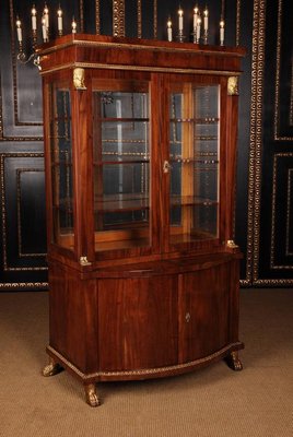 19th Century French Empire Style Mahogany Vitrine-FLW-1401909