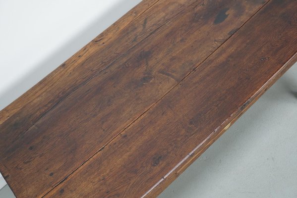 19th Century French Farmhouse Rustic Oak Coffee Table-XO-2035111