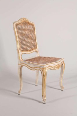 19th Century French Ivory-Painted & Parcel-Gilt Chairs, Set of 6-MBH-1032308