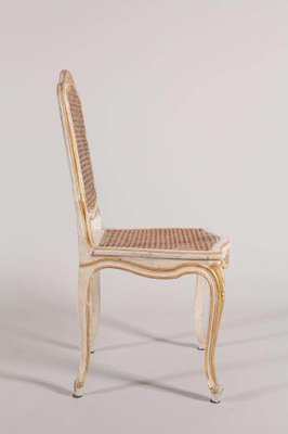 19th Century French Ivory-Painted & Parcel-Gilt Chairs, Set of 6-MBH-1032308