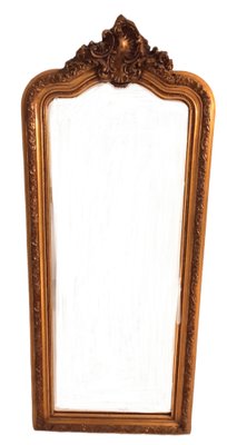 19th Century French Louis XV Hand Carved Giltwood Mirror-TCS-1264496