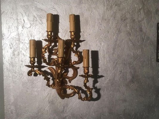 19th Century French Luigi Chandelier and Sconces Set, Set of 3-ERB-626953