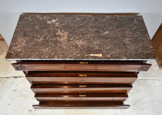 19th Century French Mahogany Chest of Drawers-CTD-646503