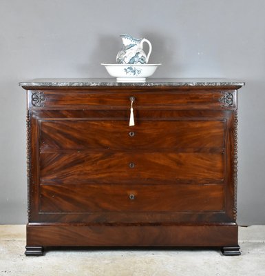 19th Century French Mahogany Chest of Drawers-CTD-646503