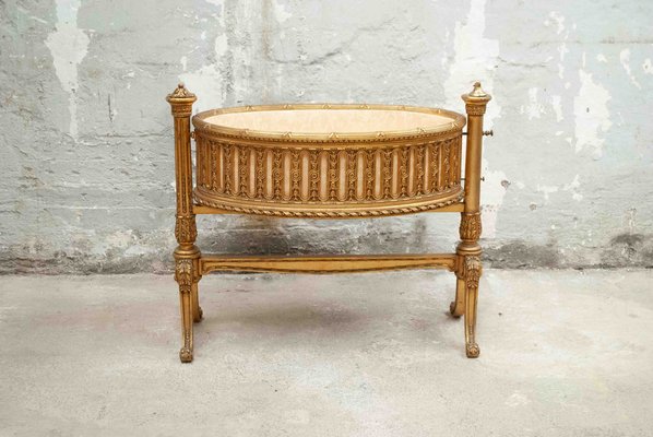 19th Century French Napoleon III Cradle in Carved & Gilt Wood-UJE-1384407