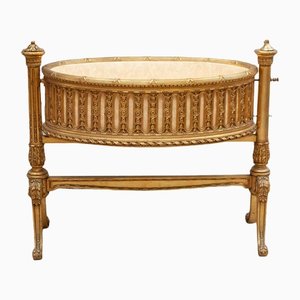 19th Century French Napoleon III Cradle in Carved & Gilt Wood-UJE-1384407