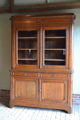 19th Century French Oak Bookcase-GTG-2020875