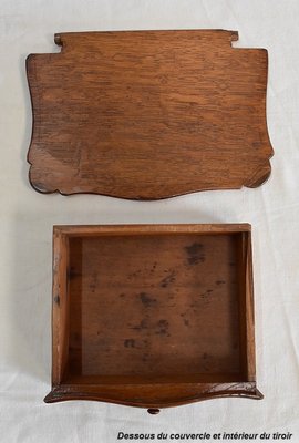 19th Century French Oak Salt Box-RVK-892543