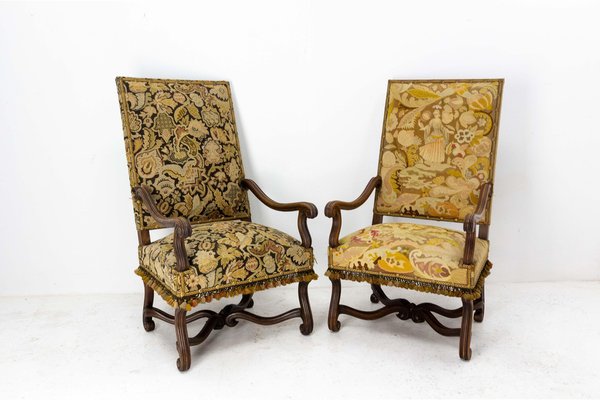 19th Century French Open Armchairs, Set of 2-RIU-1329280