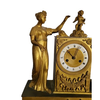 19th Century French Ormolu Gilt Bronze Mantel Clock-TCS-1358136