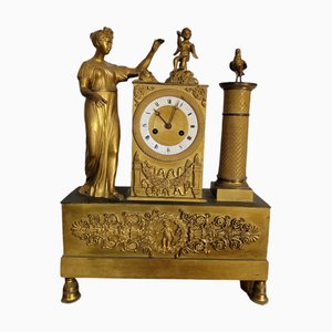 19th Century French Ormolu Gilt Bronze Mantel Clock-TCS-1358136