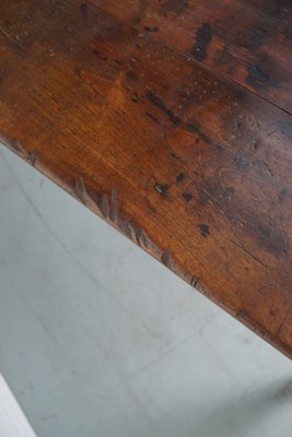 19th Century French Rustic Farmhouse Dining Table in Fruitwood-XO-1738100