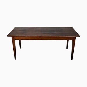 19th Century French Rustic Farmhouse Dining Table in Fruitwood-XO-1738100