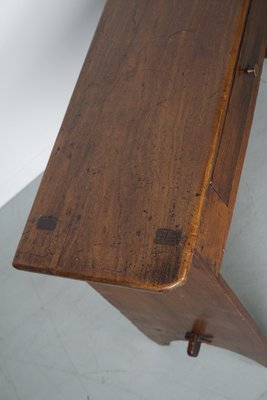 19th Century French Rustic Farmhouse Fruitwood Side Table-XO-1818834