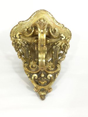 19th Century Gilded Corner Wall Bracket-UCH-1224548