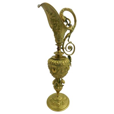 19th Century Gilt Bronze Ewer Decorative Pitcher-RIU-589485