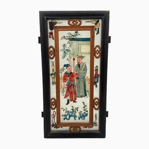 19th Century Glass and Wood Fixed Lantern Plate-QKG-1452506