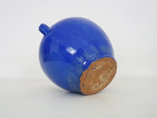 19th Century Glazed Blue Confit Pot, South West of France-MZP-2020074